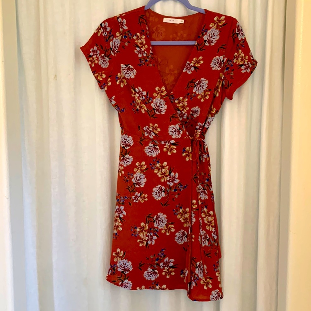 Lush Mini Wrap Dress